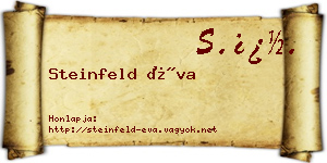 Steinfeld Éva névjegykártya
