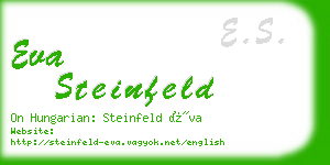 eva steinfeld business card